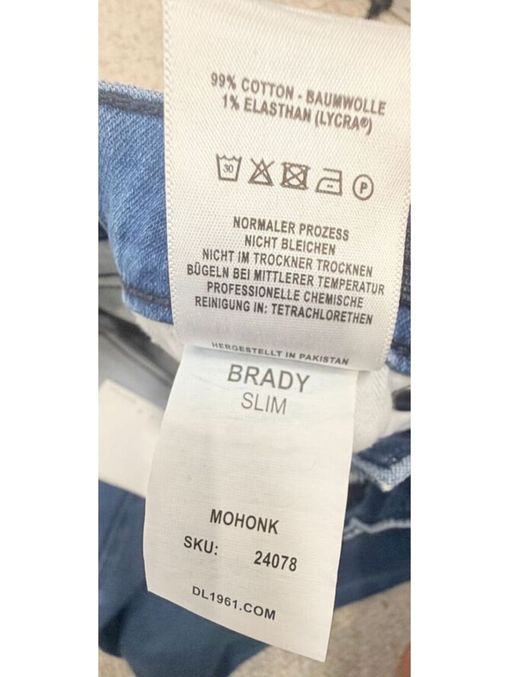 New DL1961 Brady Slim Jeans Boys Size 12 Medium Wash Stretch Denim - Picture 7 of 7